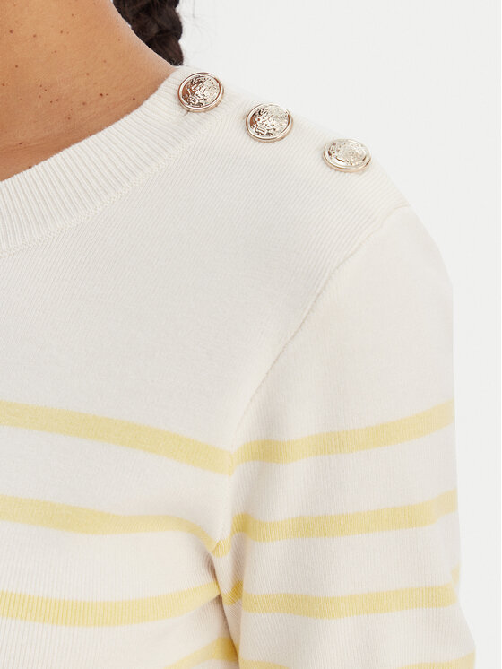 Morgan Morgan Πουλόβερ 251-MTERI Κίτρινο Slim Fit