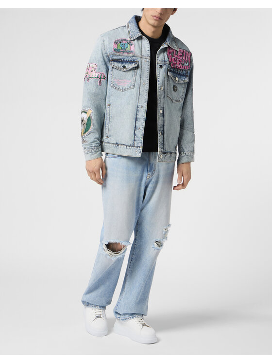 PHILIPP PLEIN PHILIPP PLEIN Jeansy 30582 Niebieski Loose Fit