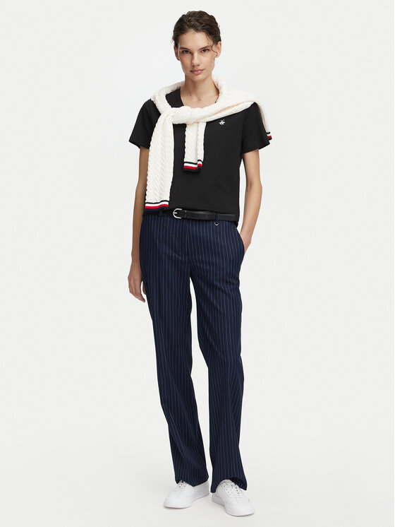 Beverly Hills Polo Club Beverly Hills Polo Club T-Shirt P-SS26W-TS516518 Μαύρο Regular Fit
