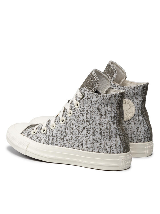 Converse Converse Trampki Chuck Taylor All Star Gris Clair 571357C Zielony