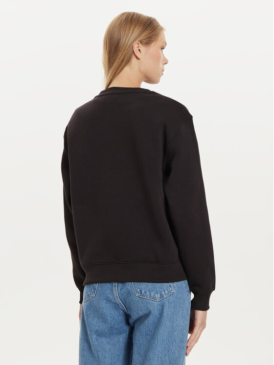 Tommy Hilfiger Tommy Hilfiger Bluză Logo WW0WW39791 Negru Regular Fit