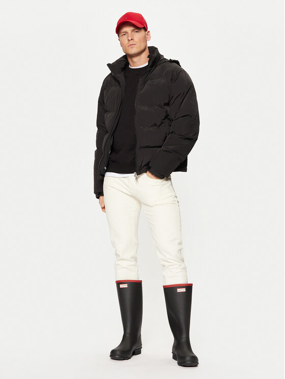 Hunter Hunter Μπουφάν μεταβατικό Carl HARM0027242 Μαύρο Regular Fit