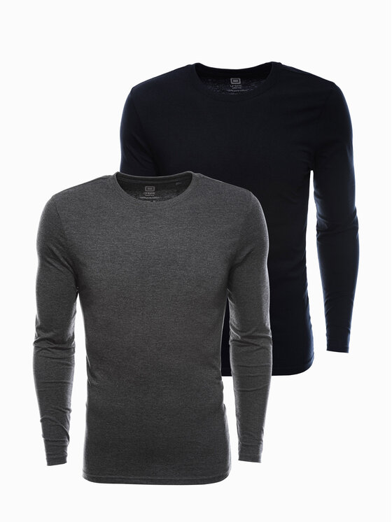 Ombre Ombre Longsleeve Z43 Czarny Regular Fit