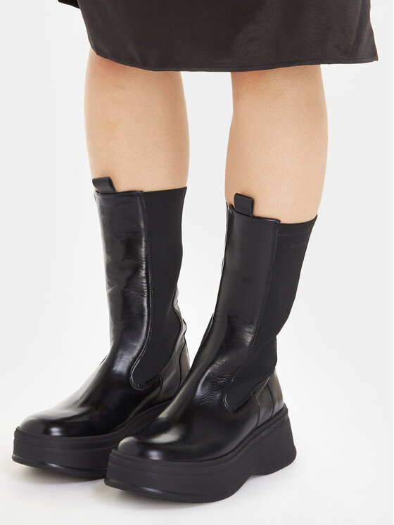 Calvin Klein Calvin Klein Chelsea cipele Pitched Chelsea Boot HW0HW01686 Crna