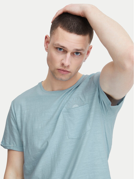 Blend Blend Tričko 20716864 Modrá Regular Fit