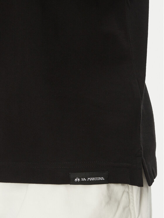 La Martina La Martina Polo Adrian MAP009 PK001 Crna Regular Fit