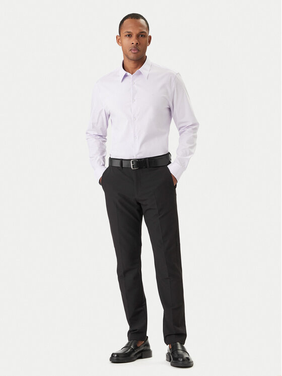 Calvin Klein Calvin Klein Košeľa LV04LB145G Ružová Slim Fit