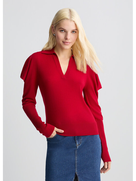 Sweter, rozmiar L, Czerwony, CA5102MA63OX0644