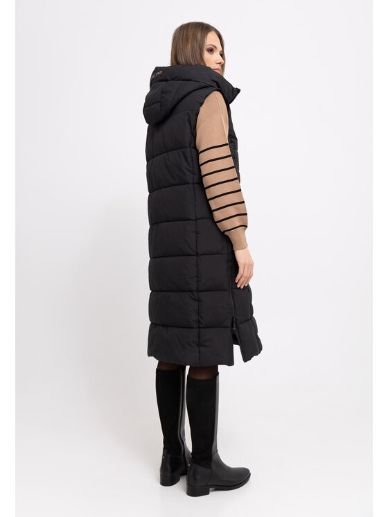 Volcano Volcano Bezrękawnik V-JAVA Czarny Regular Fit