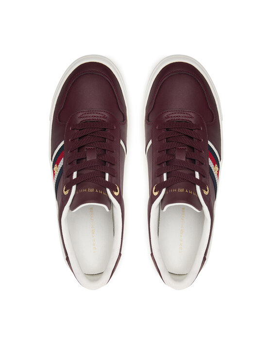 Tommy Hilfiger Tommy Hilfiger Tenisice Th Platform Vulc Leather FW0FW09603 Smeđa