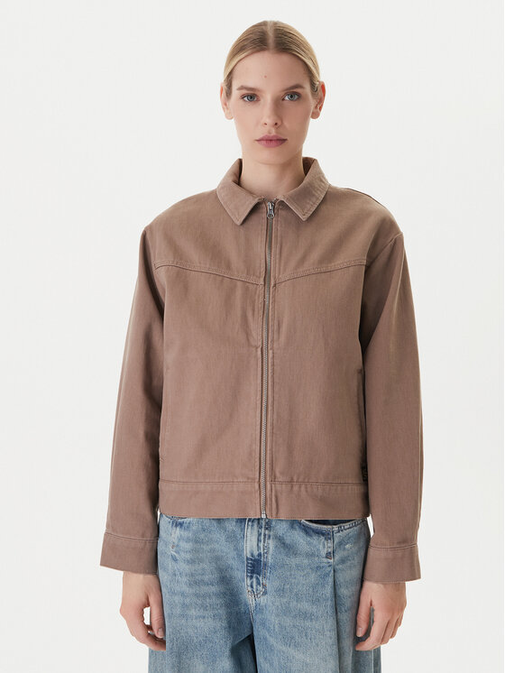 RVCA RVCA Džínsová bunda Dayshift II 23B153503 Béžová Regular Fit