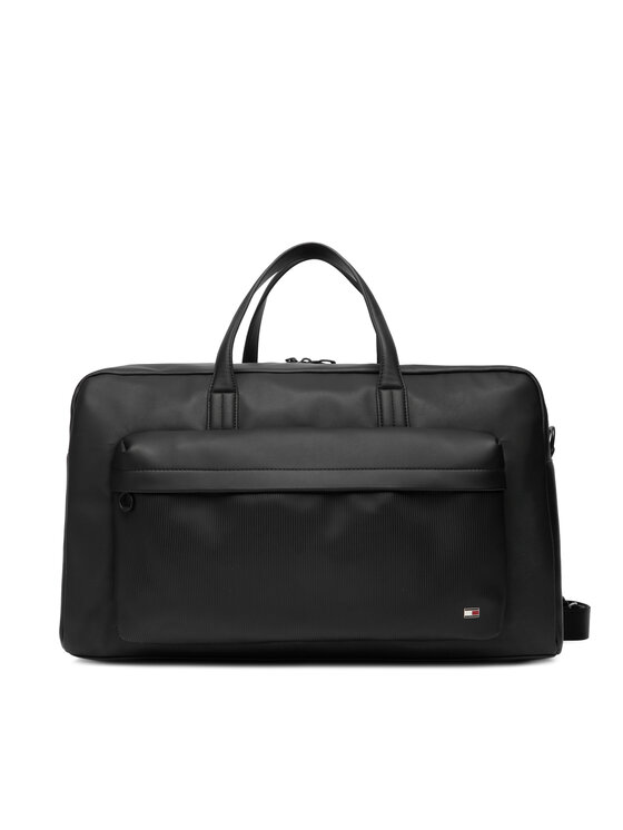 Tommy Hilfiger Tommy Hilfiger Víkendová taška Th Flag Duffle AM0AM14007 Čierna