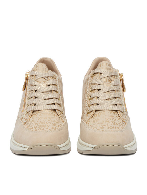 Rieker Rieker Sneakersy N4316-62 Béžová