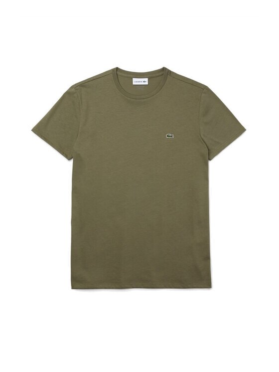 Lacoste Lacoste T-Shirt TH6709 Brązowy Regular Fit
