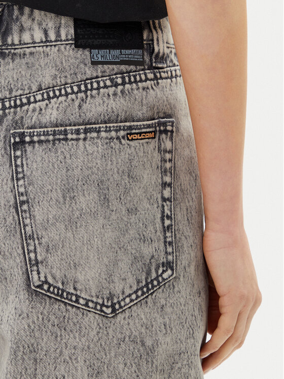 Volcom Volcom Дънкови шорти Beeggy B2012504 Сив Baggy Fit