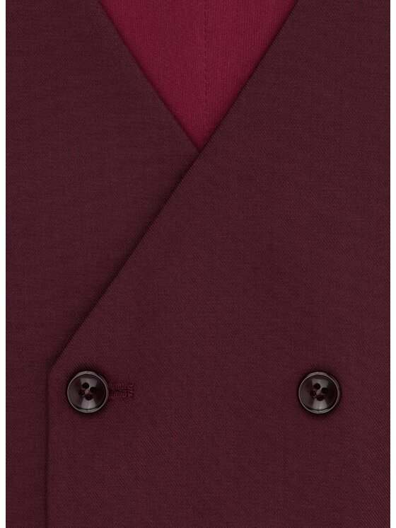 Pako Lorente Pako Lorente Kamizelka P24SF-8X-013 Bordowy Slim Fit