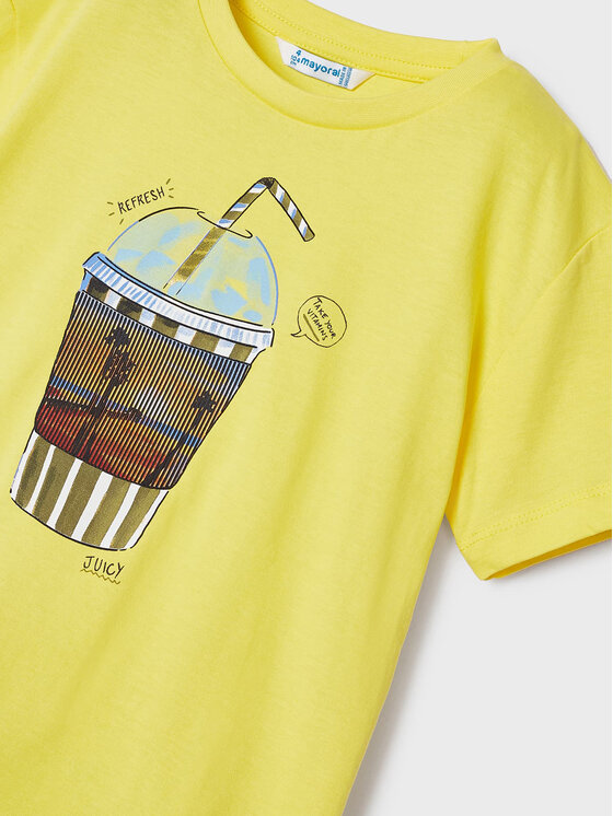 Mayoral Mayoral Футболка 3014 Жовтий Regular Fit