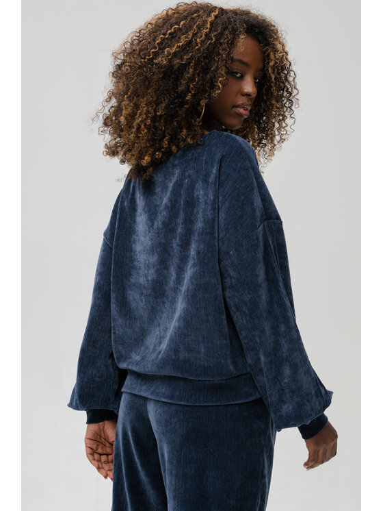 blue shadow blue shadow Bluza Naja Granatowy Regular Fit