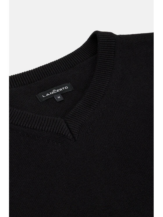 Lancerto Lancerto Sweter Jordi SW073222000071 Czarny Regular Fit