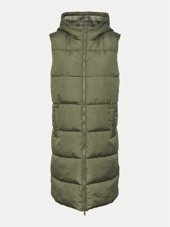 Pieces Pieces Sportski prsluk Bee 17117414 Kaki Regular Fit