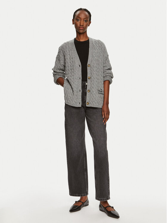 Tommy Hilfiger Tommy Hilfiger Traperice WW0WW42206 Siva Relaxed Fit