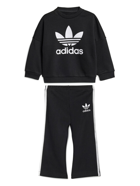 adidas adidas Set majica dugih rukava i leggins JC7867 Crna Flared Fit