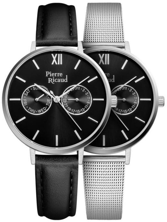 Pierre Ricaud Pierre Ricaud Zegarek P22110.5164QF-SET Srebrny
