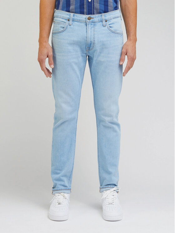Lee Jeans hlače Luke L719ICC25 112331736 Svetlo modra Slim Tapered Fit