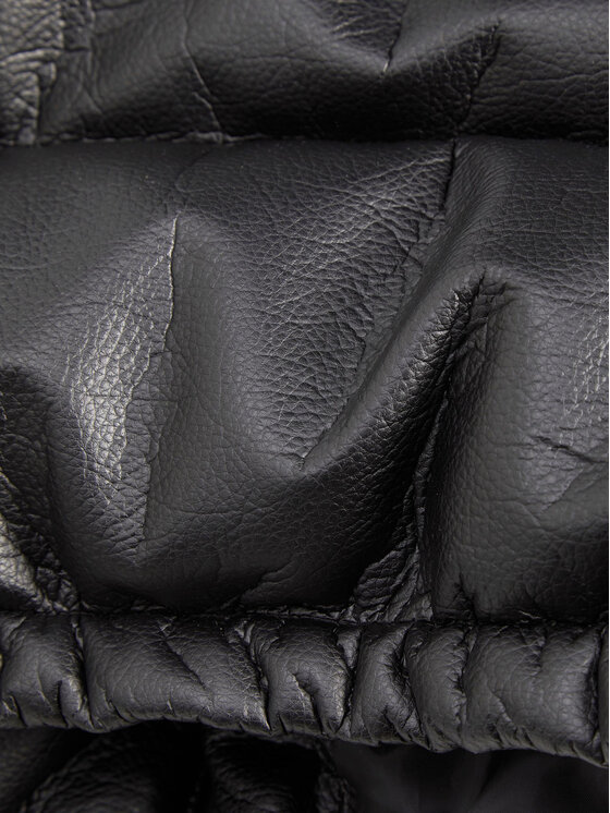 JJXX JJXX Ādas imitācijas jaka Cline Faux 12218550 Melns Regular Fit