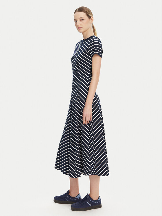 Tommy Hilfiger Tommy Hilfiger Každodenné šaty WW0WW44547 Tmavomodrá Regular Fit