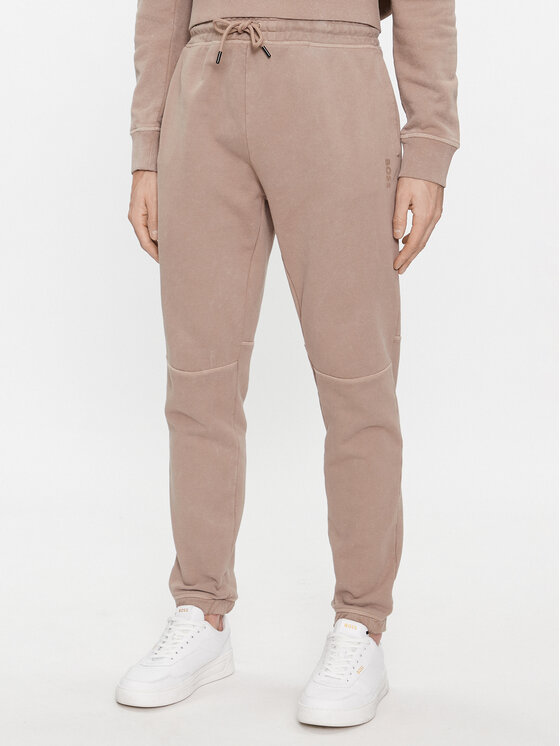 Boss Pantaloni da tuta Se_Bosslogoraw 50505271 Marrone Regular Fit, taglia : XL