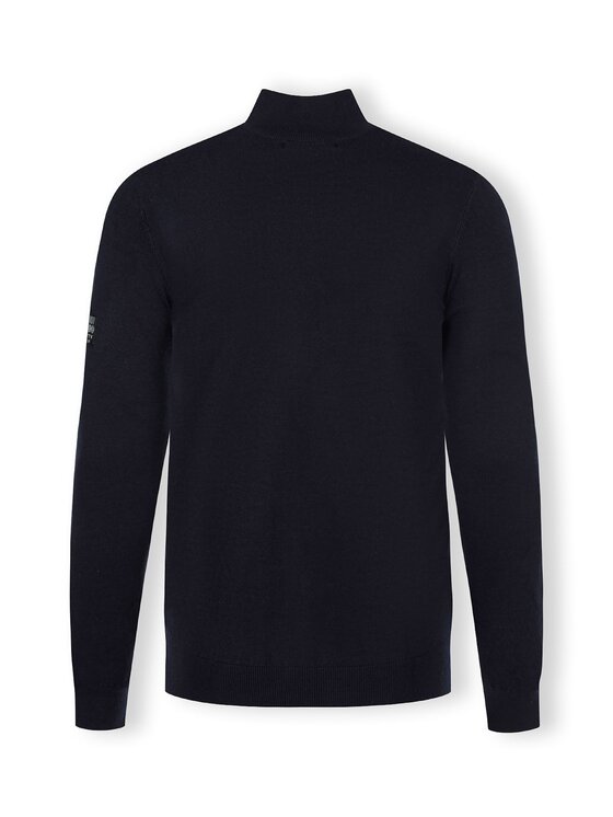 minoti minoti Sweter 27MKNIT5 Granatowy Regular Fit
