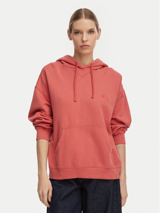Quiksilver Bluză Esential Hoodie EQWFT03191 Coral Regular Fit