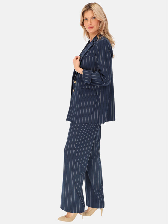 Potis & Verso Potis & Verso Marynarka Solo Granatowy Regular Fit