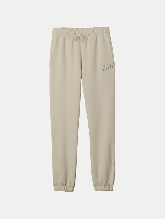 Gap Gap Spodnie dresowe 486496-08 Beżowy Regular Fit