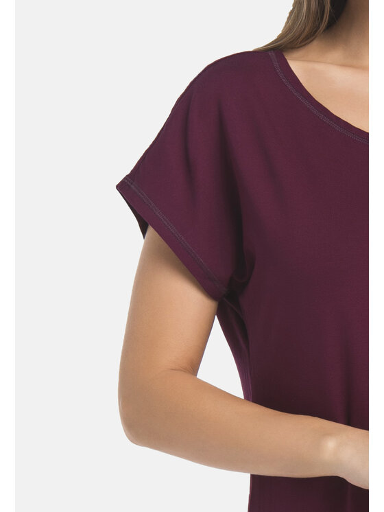 Teyli Teyli Koszula nocna 222 Fioletowy Regular Fit