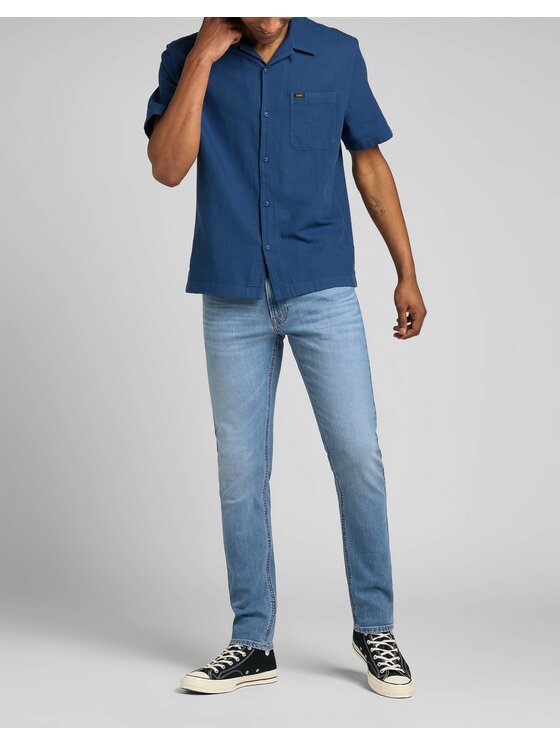 Lee Lee Jeansy Luke Fresh Mid Worn In Niebieski Slim Fit