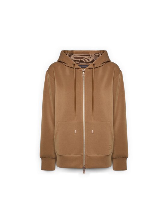 Elena Mirò Elena Mirò Felpa G801Z000640N0F2 Marrone Boxy Fit