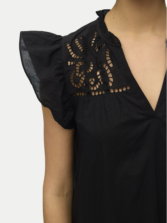 Vero Moda Vero Moda Koktejlové šaty Line 10346970 Čierna Oversize