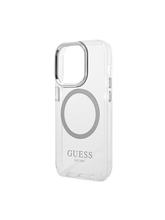 Guess Guess Etui na telefon Outline MagSafe Kolorowy