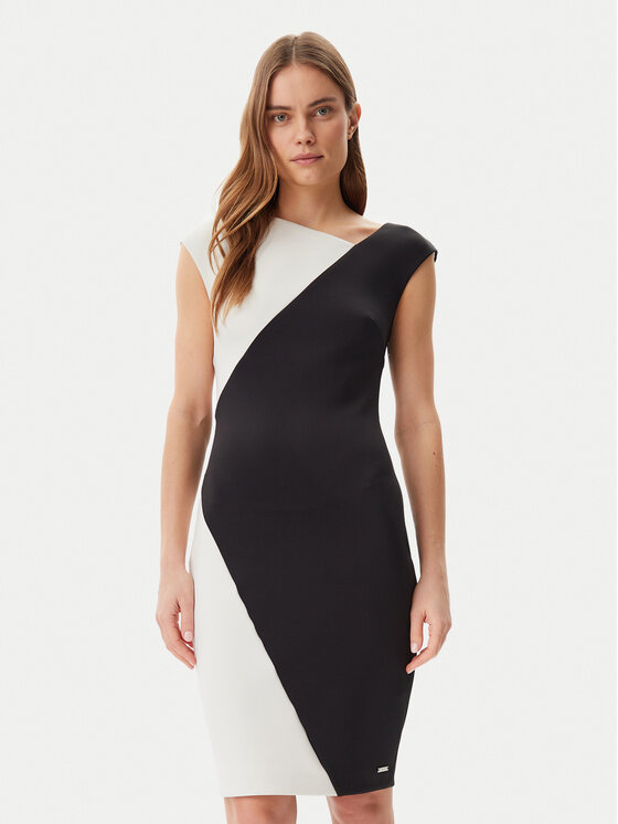 Calvin Klein Koktejlové šaty K20K208141 Čierna Slim Fit