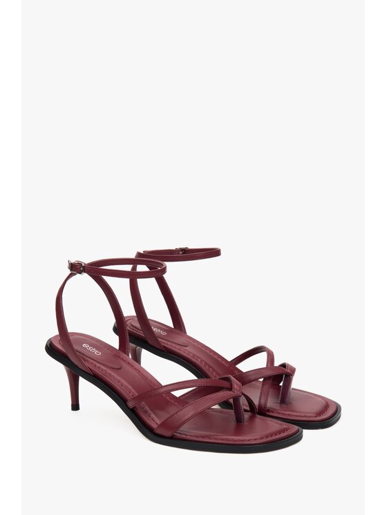 Estro Estro Σανδάλια ER00117184 Μπορντό