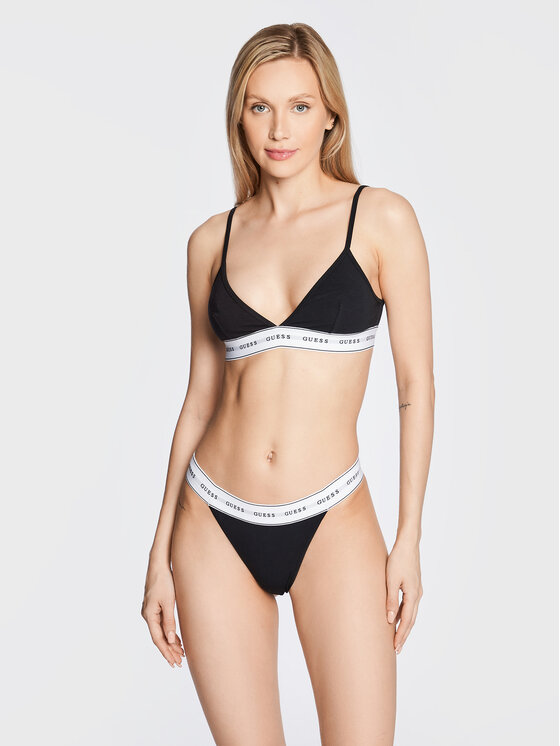 Guess Guess Podprsenka Bralette Carrie O2BC02 KBBU1 Čierna