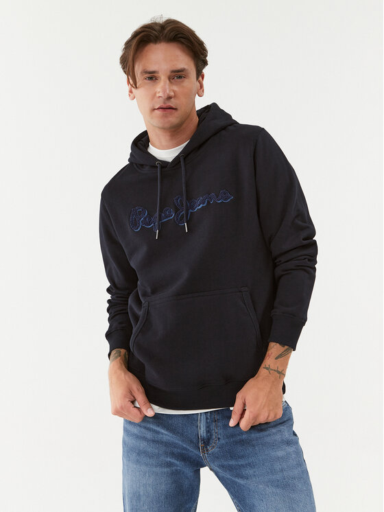 Pepe Jeans Džemperis ar kapuci Ryan Hoodie PM582328 Tumši zils Regular Fit