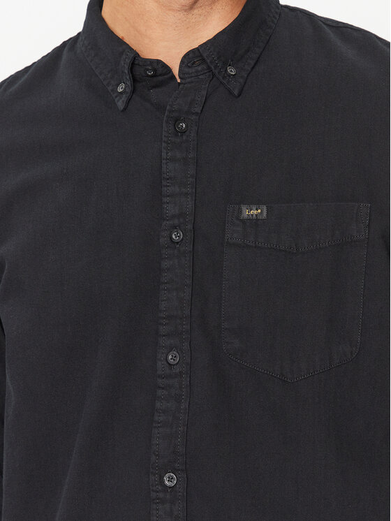 Lee Lee Camicia L880BL01 Nero Regular Fit