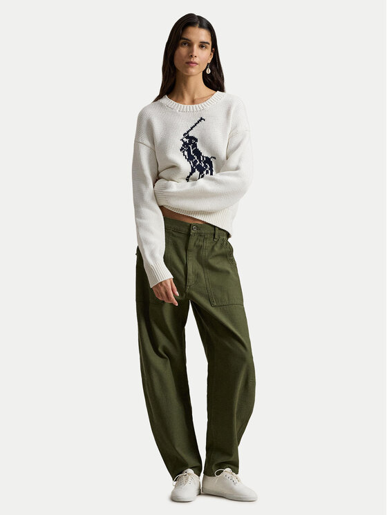 Polo Ralph Lauren Polo Ralph Lauren Megztinis 211A96234002 Balta Relaxed Fit