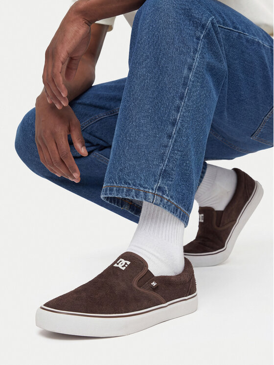 DC Shoes Teniși CEO-LEA-ZL-0010M Maro închis