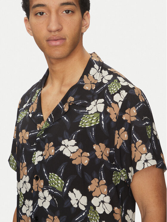 BOSS BOSS Cămașă Beach 50535793 Negru Regular Fit