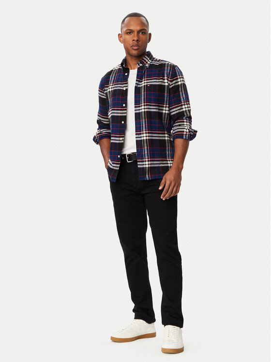 Tommy Hilfiger Tommy Hilfiger Särk Hero Flannel MW0MW44592 Tumesinine Regular Fit