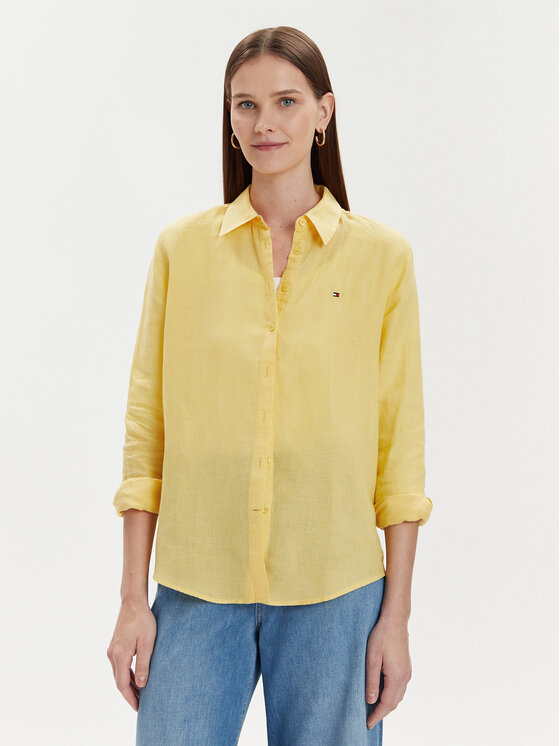Tommy Hilfiger Tommy Hilfiger Ing WW0WW42037 Sárga Relaxed Fit